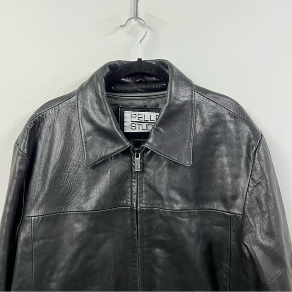 Wilson’s Leather Pelle Studio Insulated Leather Jacket Coat - Picture 2 of 15